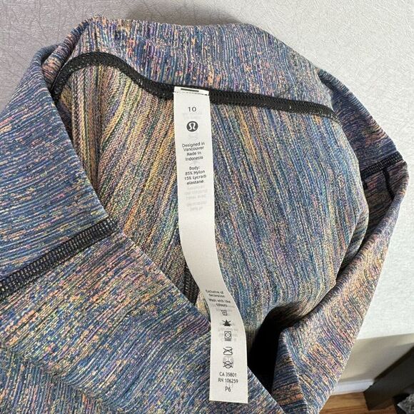 Lululemon Wunder Under High-Rise Crop 21" Spectral Fusion Jacquard Leggings 10 - Picture 5 of 5